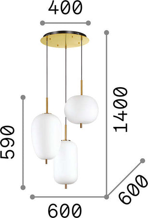 Sospensione-Contemporanea-Umile-Metallo-Bianco-3-Luci-Led-60,2W-3000K-Luce-Calda