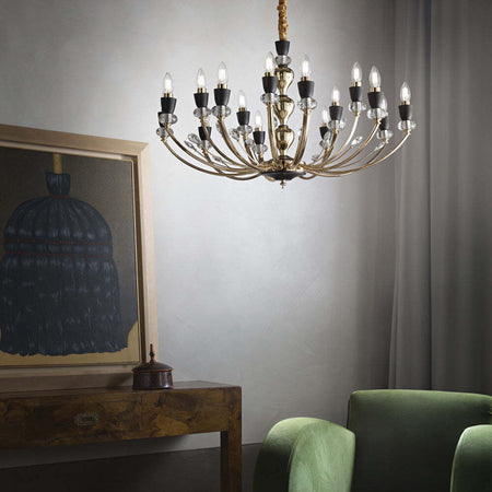 Sospensione-Contemporanea-Vanity-Metallo-Oro-15-Luci-E14