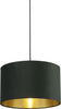 Sospensione-Contemporanea-Velluto-Acciaio-Verde-Tessuto-1-Luce-B22/E14/E27