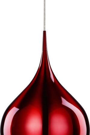 Sospensione-Contemporanea-Vibrante-Alluminio-Rosso-1-Luce-E27