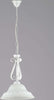 Sospensione-Country-Chic-1-Luce-Ferro-Battuto-Vetro-Bianco-e-Argento-Serie-Atene