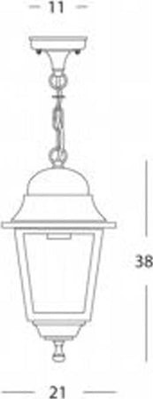 Sospensione-Da-Esterno-Contemporanea-Quadrata-Alluminio-E-Vetro-Nero-1-Luce-E27