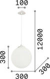 Sospensione-Da-Muro-Moderna-Boa-Metallo-Bianco-1-Luce-E27
