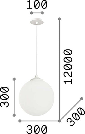 Sospensione-Da-Muro-Moderna-Boa-Metallo-Bianco-1-Luce-E27