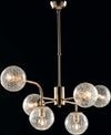 Sospensione-Design-Moderno-Contemporaneo-Oro-Lucido-Con-Vetri-6-Luci-Ikarus