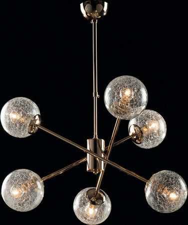 Sospensione-Design-Moderno-Contemporaneo-Oro-Lucido-Con-Vetri-6-Luci-Tresor