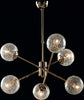 Sospensione-Design-Moderno-Contemporaneo-Oro-Lucido-Con-Vetri-6-Luci-Tresor
