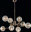 Sospensione-Design-Moderno-Contemporaneo-Oro-Lucido-Con-Vetri-8-Luci-Ikarus