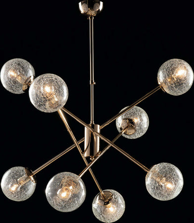 Sospensione-Design-Moderno-Contemporaneo-Oro-Lucido-Con-Vetri-8-Luci-Tresor