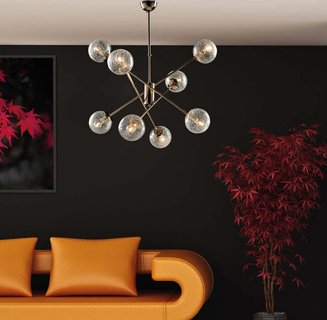 Sospensione-Design-Moderno-Contemporaneo-Oro-Lucido-Con-Vetri-8-Luci-Tresor