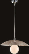 Sospensione-Diam.40-cm-1-Luce-Vetro-Serigrafato-Bianco-e-Tortora-Serie-Trama