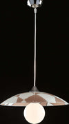 Sospensione-Diam.40-cm-1-Luce-Vetro-Serigrafato-Bianco-e-Tortora-Serie-Trapezio
