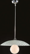 Sospensione-Diam.40-cm-1-Luce-Vetro-Serigrafato-Bianco-Serie-Trama