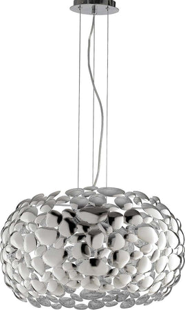 Sospensione Dioniso Cromo 3Xe27 48X25Cm Illuminazione/Illuminazione per interni/Lampadari lampade a sospensione e plafoniere/Lampade a sospensione Led Mall Home - Napoli, Commerciovirtuoso.it