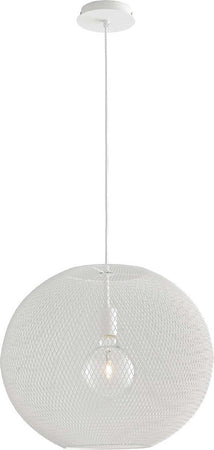 Sospensione Esedra Bianco 1Xe27 50X39Cm Illuminazione/Illuminazione per interni/Lampadari lampade a sospensione e plafoniere/Lampade a sospensione Led Mall Home - Napoli, Commerciovirtuoso.it