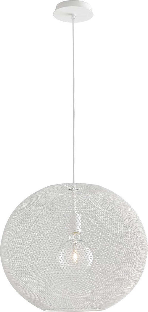 Sospensione Esedra Bianco 1Xe27 50X39Cm Illuminazione/Illuminazione per interni/Lampadari lampade a sospensione e plafoniere/Lampade a sospensione Led Mall Home - Napoli, Commerciovirtuoso.it