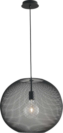 Sospensione Esedra Nera 1Xe27 50X39Cm Illuminazione/Illuminazione per interni/Lampadari lampade a sospensione e plafoniere/Lampade a sospensione Led Mall Home - Napoli, Commerciovirtuoso.it