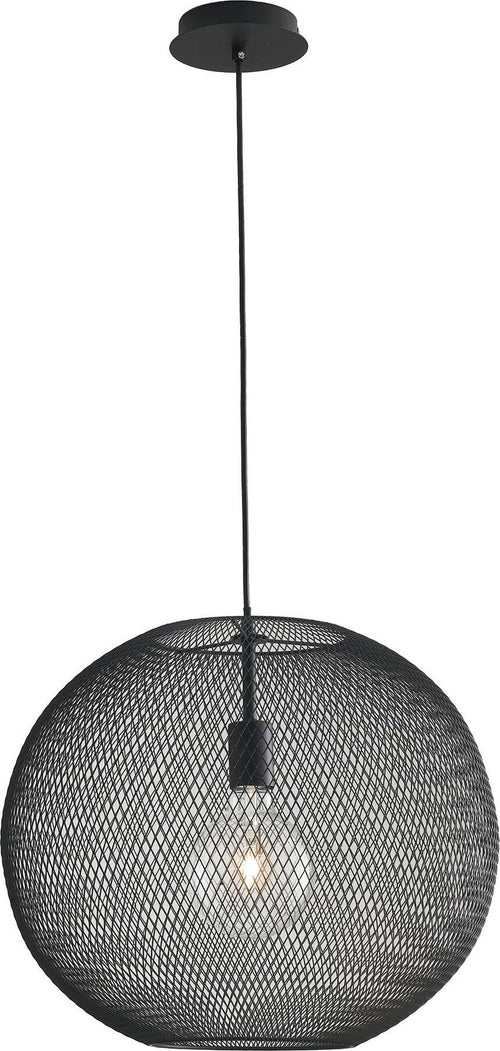 Sospensione Esedra Nera 1Xe27 50X39Cm Illuminazione/Illuminazione per interni/Lampadari lampade a sospensione e plafoniere/Lampade a sospensione Led Mall Home - Napoli, Commerciovirtuoso.it