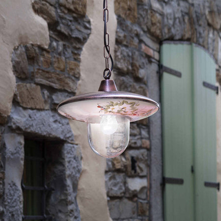 Sospensione-Esterno-Classica-Latina-Metallo-Ceramica-Nero-Sfumato-1-Luce-E27