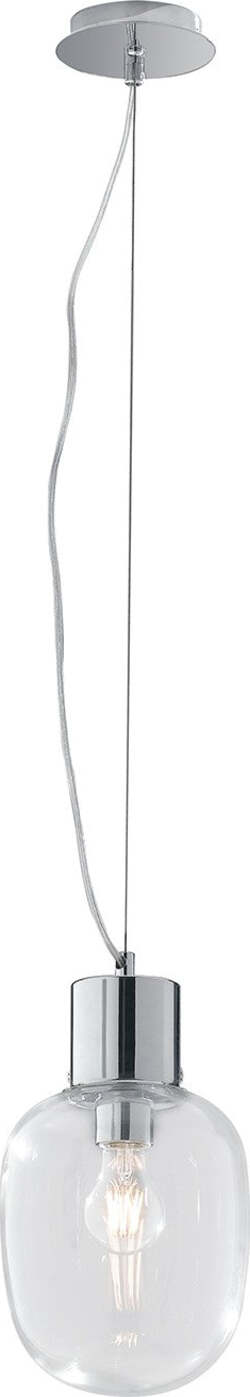 Sospensione Fellini Cromo 1Xe27 18X22Cm Illuminazione/Illuminazione per interni/Lampadari lampade a sospensione e plafoniere/Lampade a sospensione Led Mall Home - Napoli, Commerciovirtuoso.it