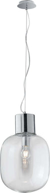 Sospensione Fellini Cromo 1Xe27 30X34,6Cm Illuminazione/Illuminazione per interni/Lampadari lampade a sospensione e plafoniere/Lampade a sospensione Led Mall Home - Napoli, Commerciovirtuoso.it
