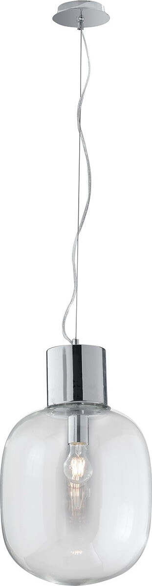 Sospensione Fellini Cromo 1Xe27 30X34,6Cm Illuminazione/Illuminazione per interni/Lampadari lampade a sospensione e plafoniere/Lampade a sospensione Led Mall Home - Napoli, Commerciovirtuoso.it