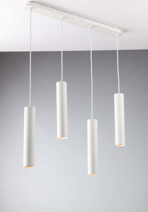 Sospensione Fluke Bianca 4Xgu10 68X7X200Cm Illuminazione/Illuminazione per interni/Lampadari lampade a sospensione e plafoniere/Lampade a sospensione Led Mall Home - Napoli, Commerciovirtuoso.it