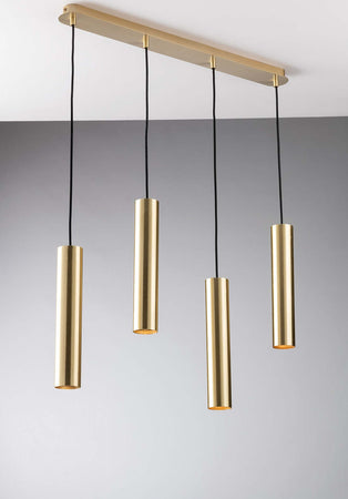 Sospensione Fluke Oro 4Xgu10 68X7X200Cm Illuminazione/Illuminazione per interni/Lampadari lampade a sospensione e plafoniere/Lampade a sospensione Led Mall Home - Napoli, Commerciovirtuoso.it