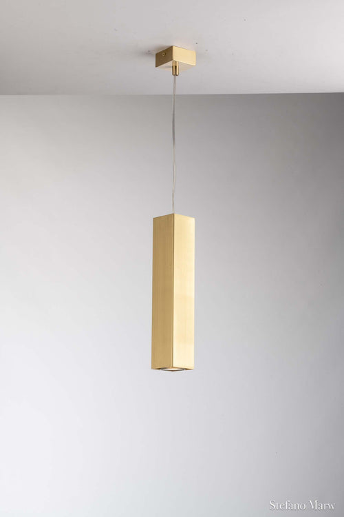 Sospensione Fluke Quadro Oro 1Xgu10 6X6X30-200Cm Illuminazione/Illuminazione per interni/Lampadari lampade a sospensione e plafoniere/Lampade a sospensione Led Mall Home - Napoli, Commerciovirtuoso.it