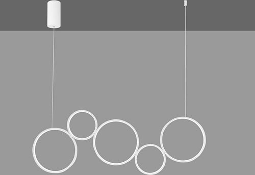 Sospensione Fredy Bianca 60W 6900Lm Cct 115X150X8Cm Illuminazione/Illuminazione per interni/Lampadari lampade a sospensione e plafoniere/Lampade a sospensione Led Mall Home - Napoli, Commerciovirtuoso.it