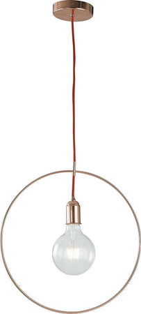 Sospensione Frida Oro Rosa 1Xe27 40Cm Illuminazione/Illuminazione per interni/Lampadari lampade a sospensione e plafoniere/Lampade a sospensione Led Mall Home - Napoli, Commerciovirtuoso.it