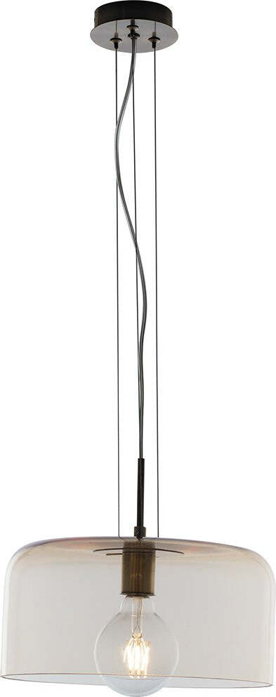 Sospensione Gibus Ambra 1Xe27 30X15Cm Illuminazione/Illuminazione per interni/Lampadari lampade a sospensione e plafoniere/Lampade a sospensione Led Mall Home - Napoli, Commerciovirtuoso.it