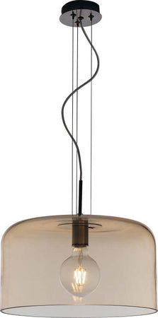 Sospensione Gibus Ambra 1Xe27 35X20Cm Illuminazione/Illuminazione per interni/Lampadari lampade a sospensione e plafoniere/Lampade a sospensione Led Mall Home - Napoli, Commerciovirtuoso.it