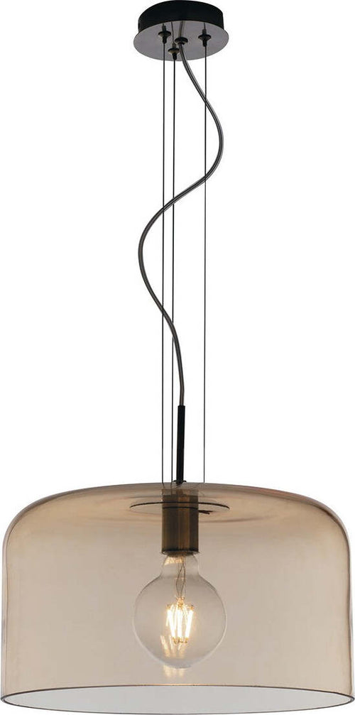 Sospensione Gibus Ambra 1Xe27 35X20Cm Illuminazione/Illuminazione per interni/Lampadari lampade a sospensione e plafoniere/Lampade a sospensione Led Mall Home - Napoli, Commerciovirtuoso.it