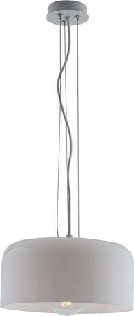 Sospensione Gibus Bianca 1Xe27 30X15Cm Illuminazione/Illuminazione per interni/Lampadari lampade a sospensione e plafoniere/Lampade a sospensione Led Mall Home - Napoli, Commerciovirtuoso.it