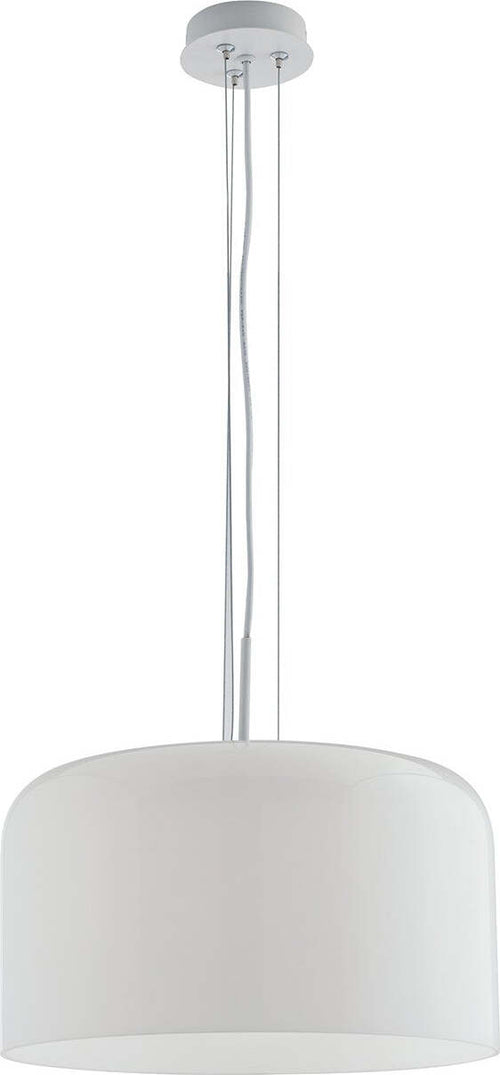 Sospensione Gibus Bianca 1Xe27 40X20Cm Illuminazione/Illuminazione per interni/Lampadari lampade a sospensione e plafoniere/Lampade a sospensione Led Mall Home - Napoli, Commerciovirtuoso.it