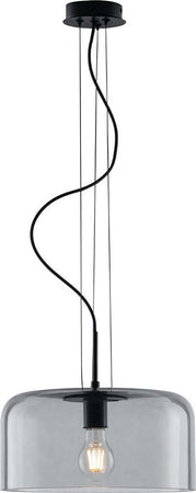 Sospensione Gibus Fume' 1Xe27 30X15Cm Illuminazione/Illuminazione per interni/Lampadari lampade a sospensione e plafoniere/Lampade a sospensione Led Mall Home - Napoli, Commerciovirtuoso.it