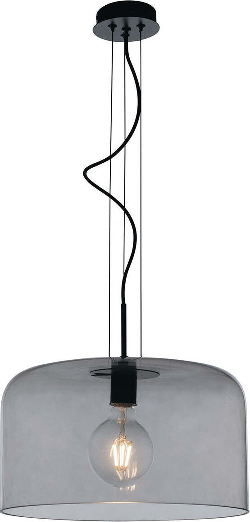 Sospensione Gibus Fume' 1Xe27 40X20Cm Illuminazione/Illuminazione per interni/Lampadari lampade a sospensione e plafoniere/Lampade a sospensione Led Mall Home - Napoli, Commerciovirtuoso.it