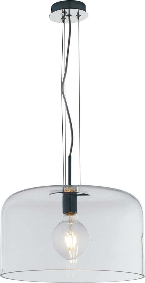 Sospensione Gibus Trasparente 1Xe27 40X20Cm Illuminazione/Illuminazione per interni/Lampadari lampade a sospensione e plafoniere/Lampade a sospensione Led Mall Home - Napoli, Commerciovirtuoso.it