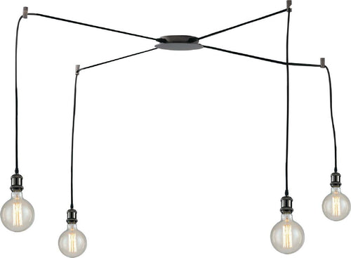 Sospensione Groove Rame 4Xe27 250Cm Illuminazione/Illuminazione per interni/Lampadari lampade a sospensione e plafoniere/Lampade a sospensione Led Mall Home - Napoli, Commerciovirtuoso.it