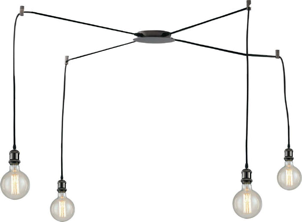 Sospensione Groove Rame 4Xe27 250Cm Illuminazione/Illuminazione per interni/Lampadari lampade a sospensione e plafoniere/Lampade a sospensione Led Mall Home - Napoli, Commerciovirtuoso.it