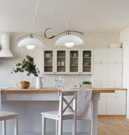 Sospensione Halley Brunito 2Xe27 76X30X24Cm Illuminazione/Illuminazione per interni/Lampadari lampade a sospensione e plafoniere/Lampade a sospensione Led Mall Home - Napoli, Commerciovirtuoso.it