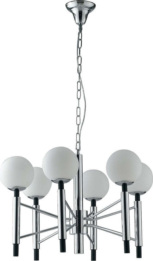 Sospensione Hammond Cromo 6Xe14 70X45Cm Illuminazione/Illuminazione per interni/Lampadari lampade a sospensione e plafoniere/Lampade a sospensione Led Mall Home - Napoli, Commerciovirtuoso.it