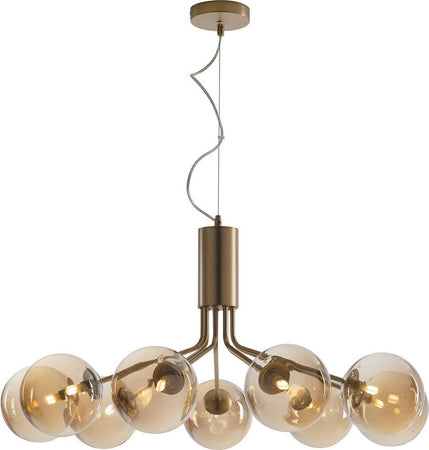 Sospensione Honey Ottone 5Xg9 83,4X44,4Cm Illuminazione/Illuminazione per interni/Lampadari lampade a sospensione e plafoniere/Lampade a sospensione Led Mall Home - Napoli, Commerciovirtuoso.it