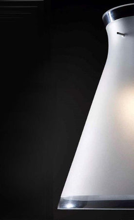 Sospensione-Illuminando-BILLY-SP-P-12CM-E27-LED-lampadario-moderno-vetro-bianco-cono-interno