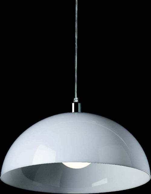 Sospensione-Illuminando-LORIS-SP-40-E27-LED-lampadario-moderno-policarbonato-bianco-lucido-cupola-calata-interno