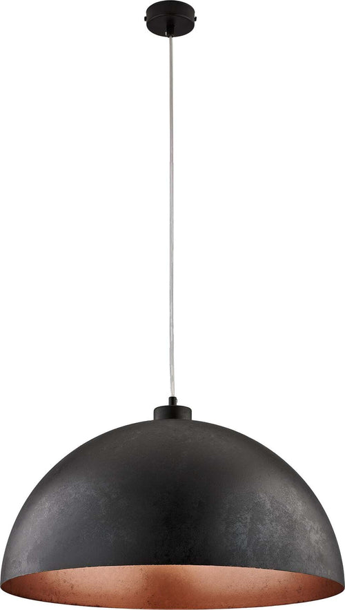 Sospensione-Industrial-1-Luce-Marcus-In-Ferro-Laccato-Nero-E-Rame-Diam-50
