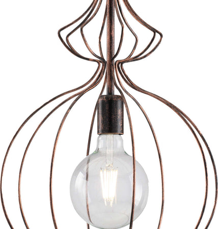 Sospensione-Industrial-1-Luce-Olimpia-Gabbia-Ferro-Laccato-Nero-E-Rame