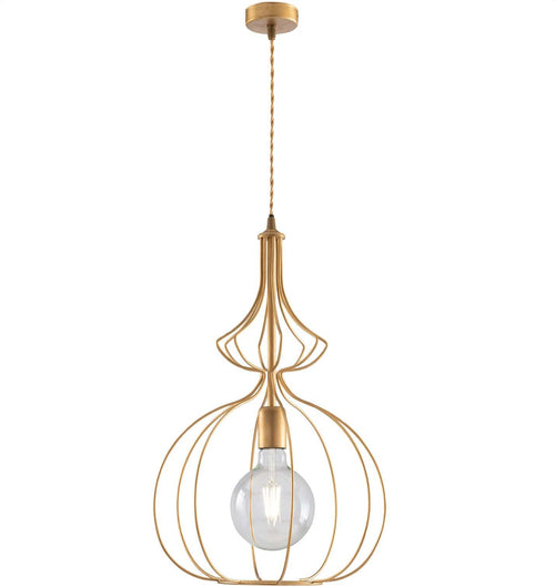 Sospensione-Industrial-1-Luce-Olimpia-Gabbia-Ferro-Laccato-Oro