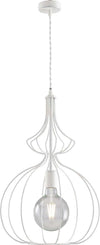Sospensione-Industrial-1Luce-Olimpia-Gabbia-Ferro-Laccato-Bianco-E-Argento